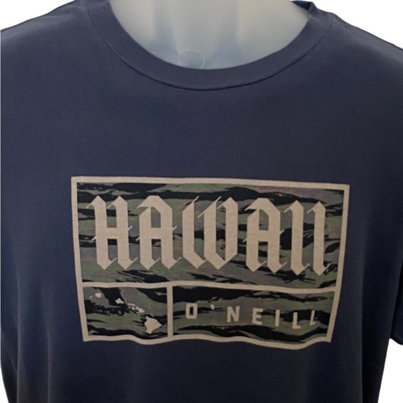 O’NEILL Hawaii Surf Hawaii’s Islands Tee Shirt Men M Medium Modern Fit - Picture 2 of 7